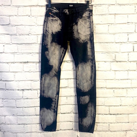 Hudson Jeans Denim - Hudson Women’s Nico Super Skinny Black Acid Wash Jeans Sz-25